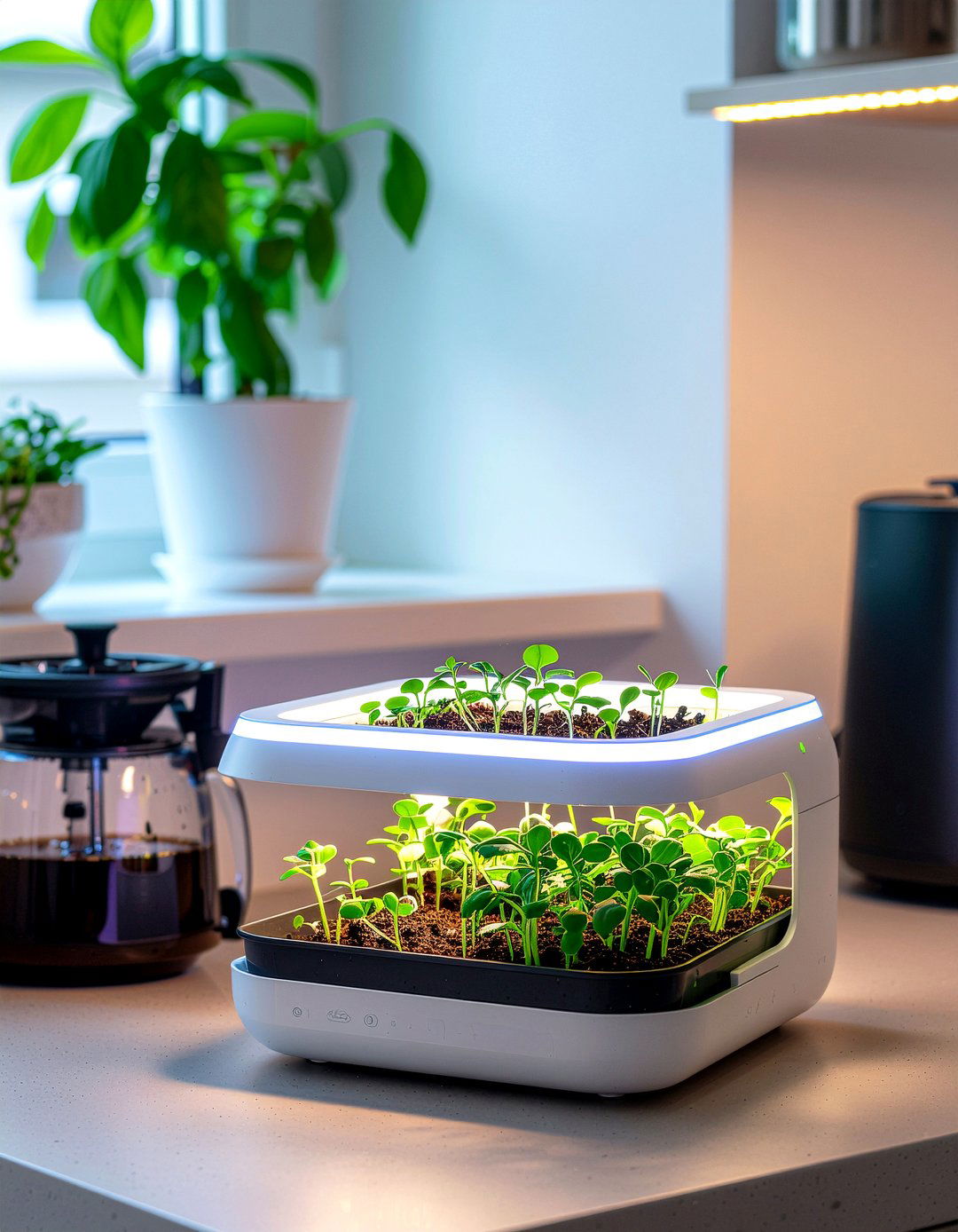 Smart Indoor Garden System - 30 indoor herb garden kitchen ideas