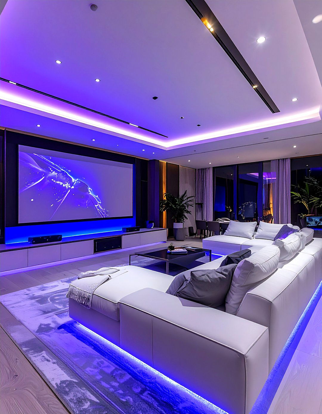 Smart Lighting Automation - 30 living room home theater ideas