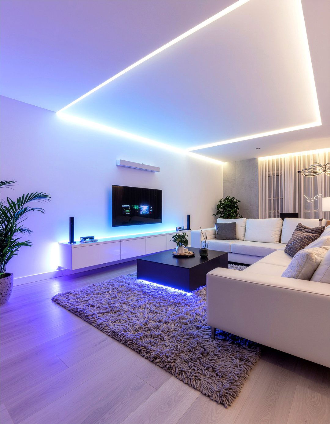 Smart Lighting For Parties - 30 living room entertaining ideas