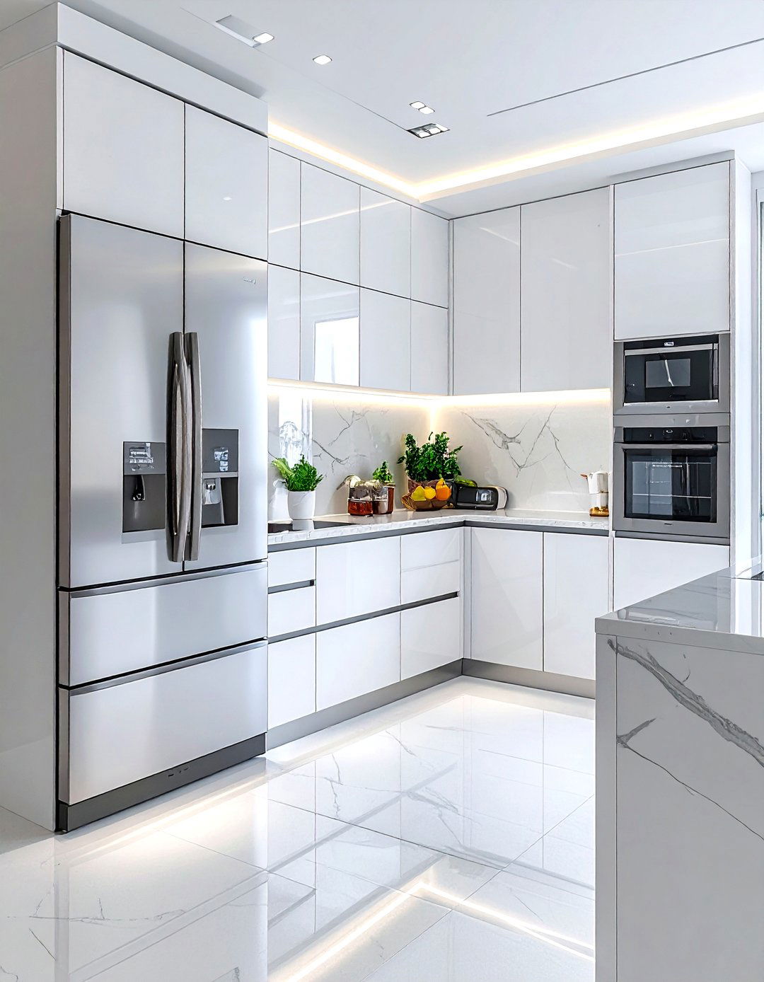 Smart Refrigerator - 30 French door refrigerator kitchen ideas