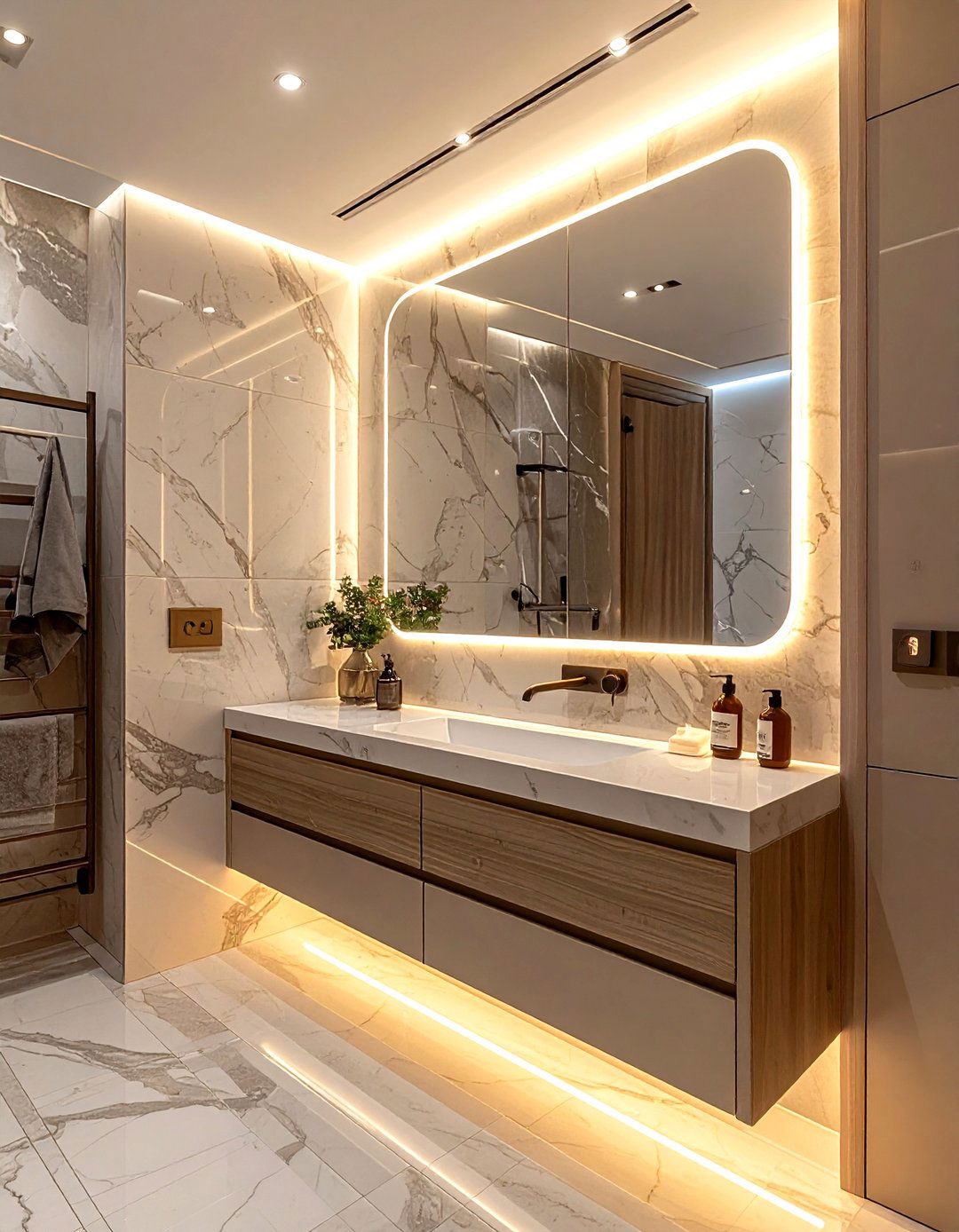 Smart bathroom mirror - 30 bathroom update ideas