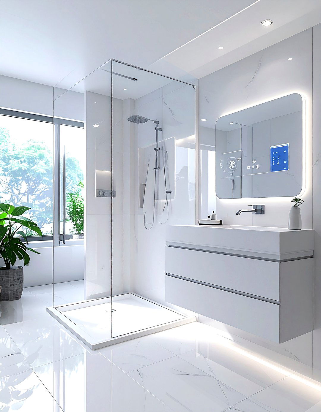 Smart home bathroom technology - 30 large bathroom ideas