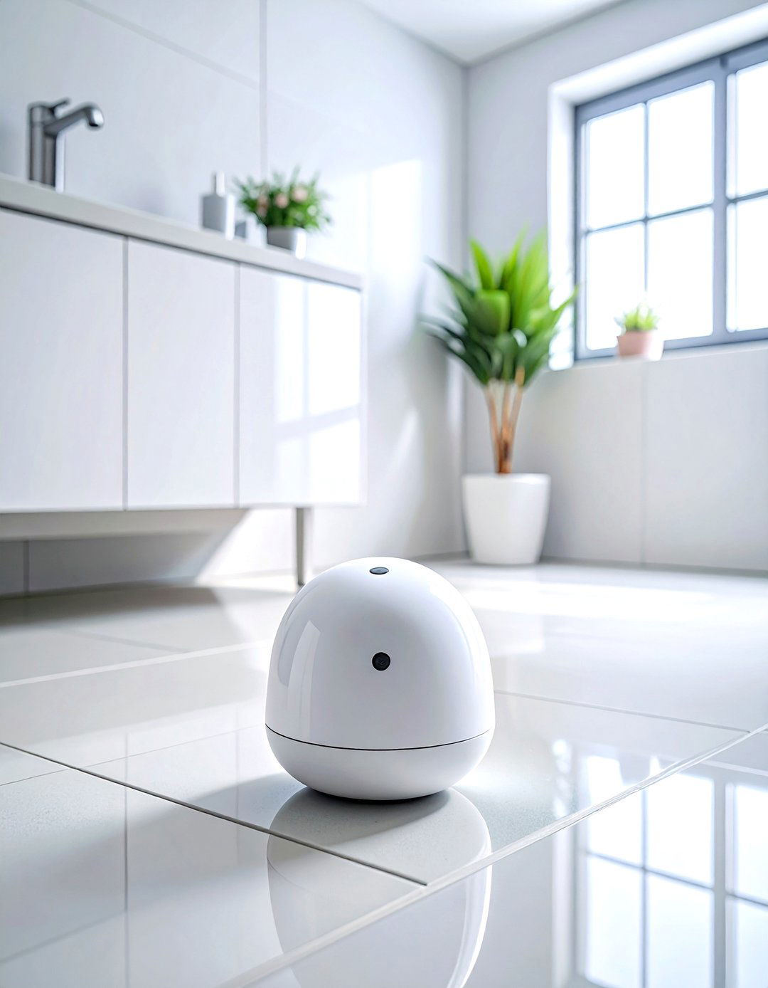 Smart leak detector - 30 energy-efficient bathroom ideas