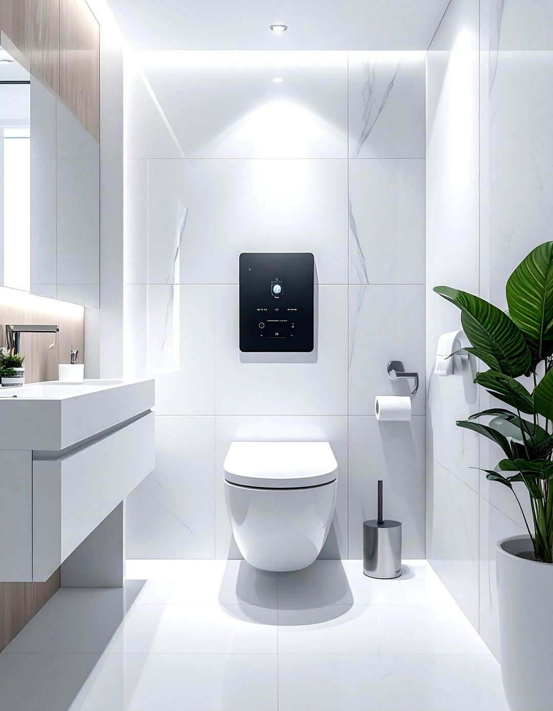 Smart toilet bathroom - 30 sophisticated bathroom ideas