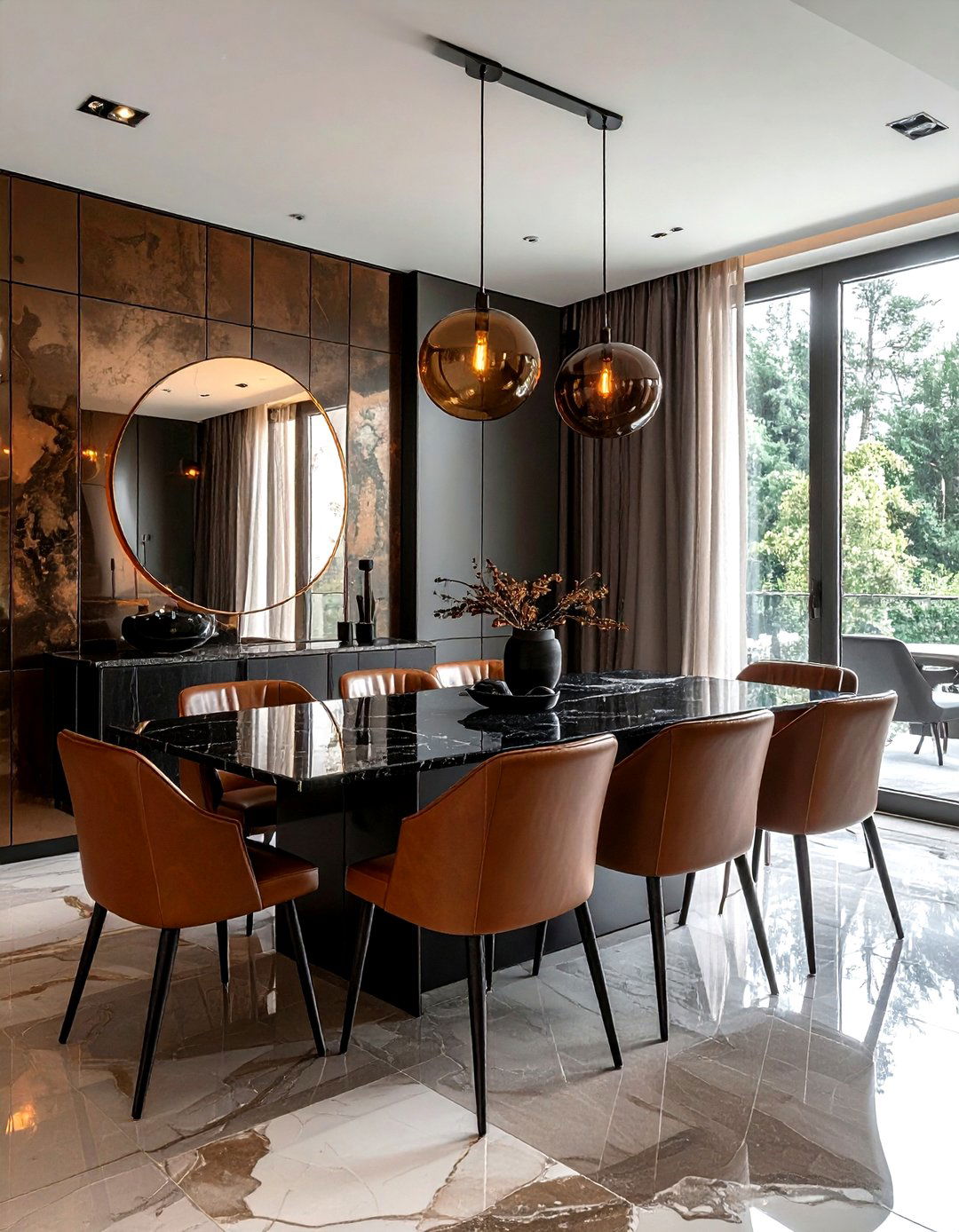 Smoked Glass Mirror - 30 decorative mirror ideas