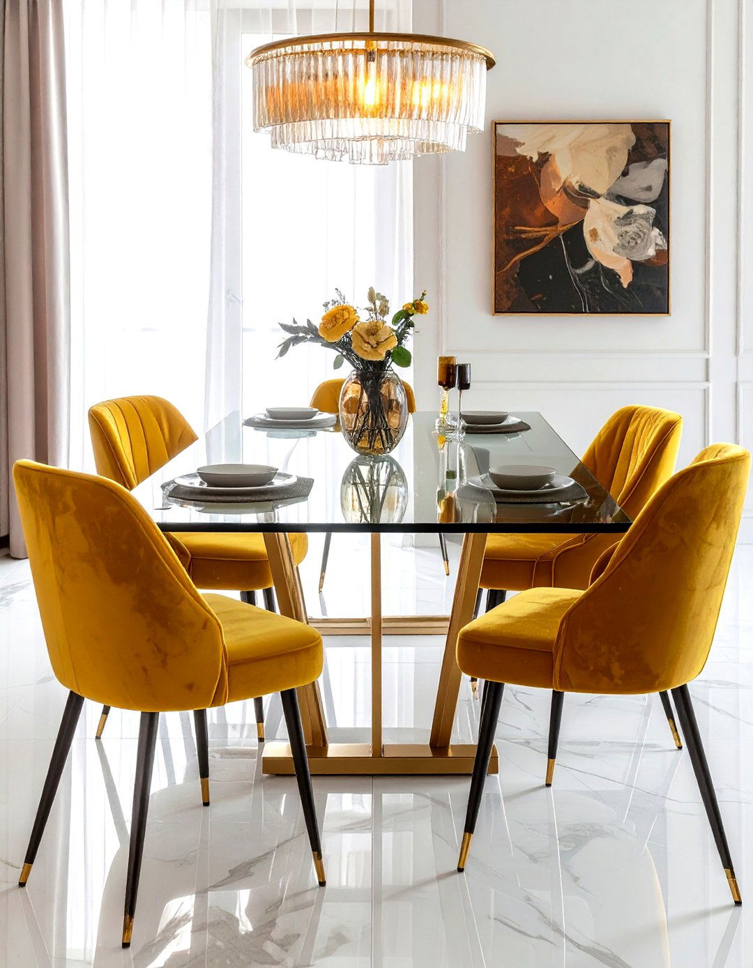 Smoked glass dining table - 30 glass dining table ideas