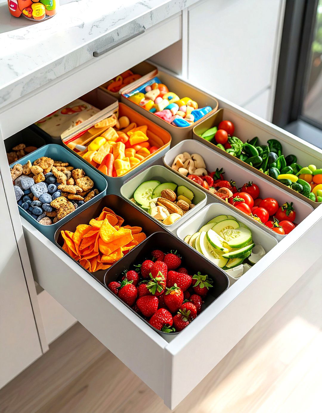 Snack Drawer For Kids - 30 kitchen drawer organization ideas