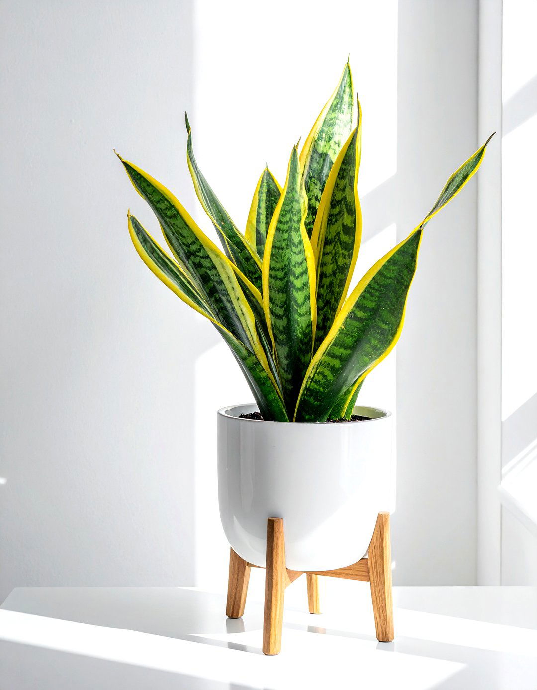 Snake Plant - 30 artificial plant ideas