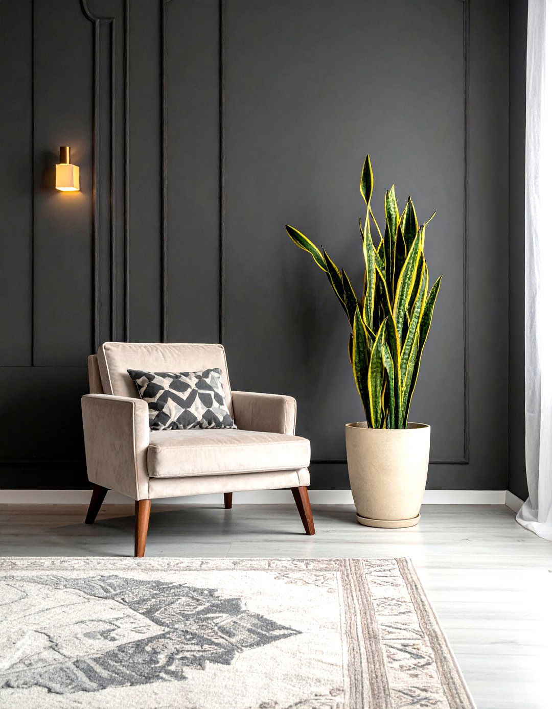 Snake Plant Dark Corner - 30 living room snake plant ideas