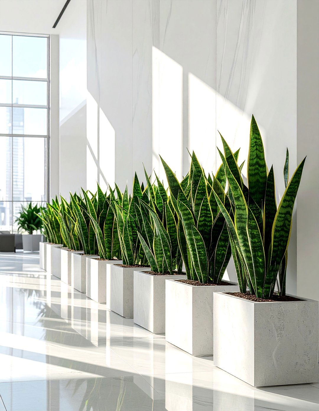 Snake plant as room divider - 30 snake plant ideas