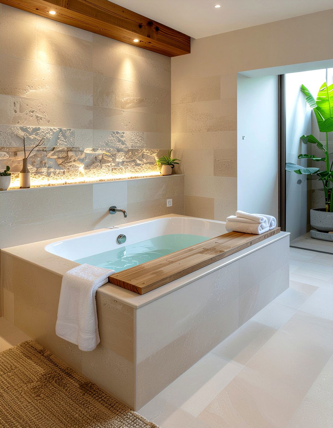 Soaking tub - 30 bathroom proportion ideas