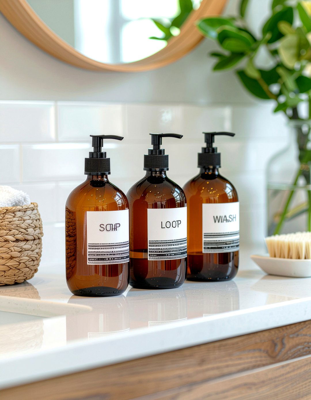 Soap dispensers - 30 bathroom organization ideas