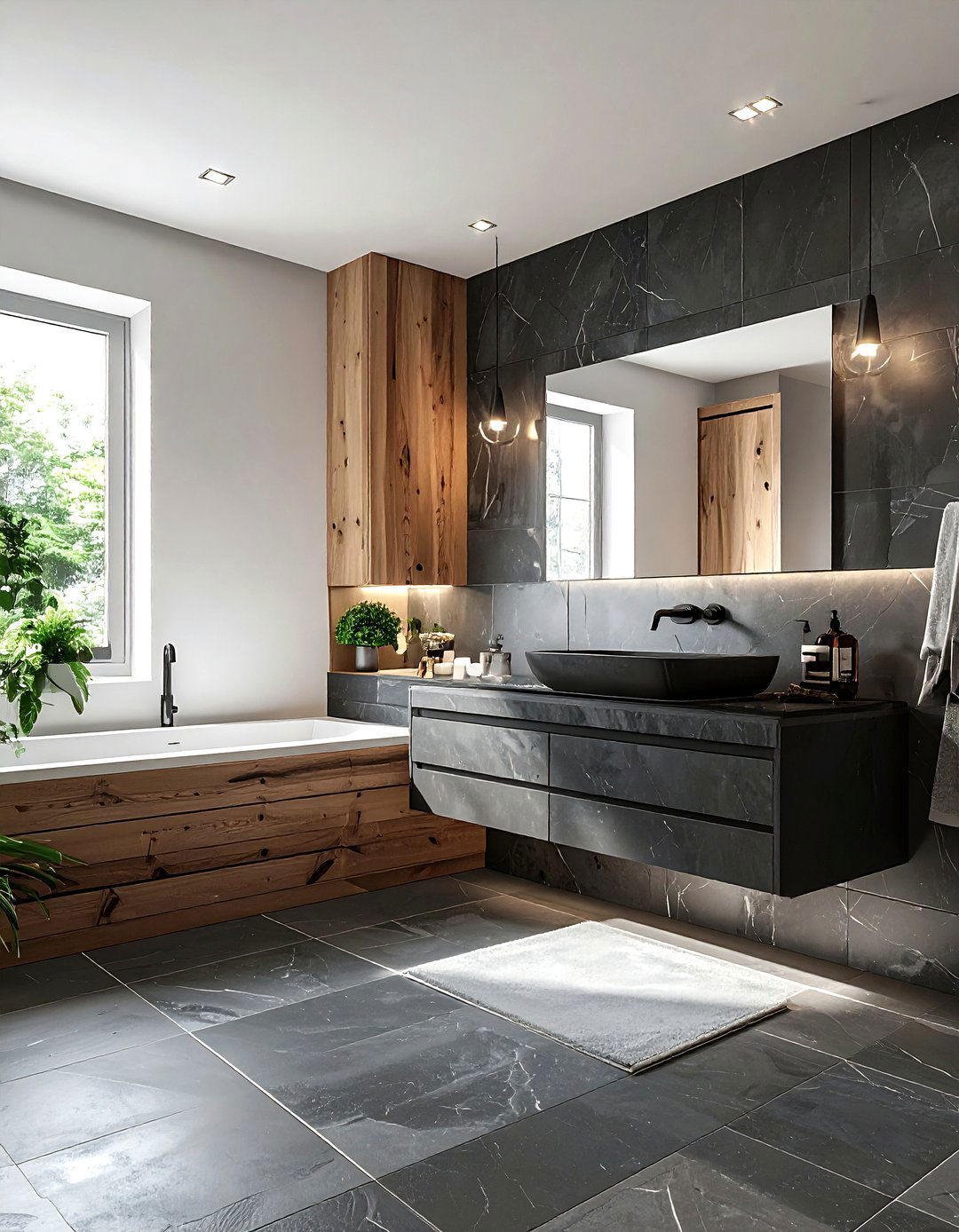 Soapstone Bathroom - 30 natural stone bathroom ideas