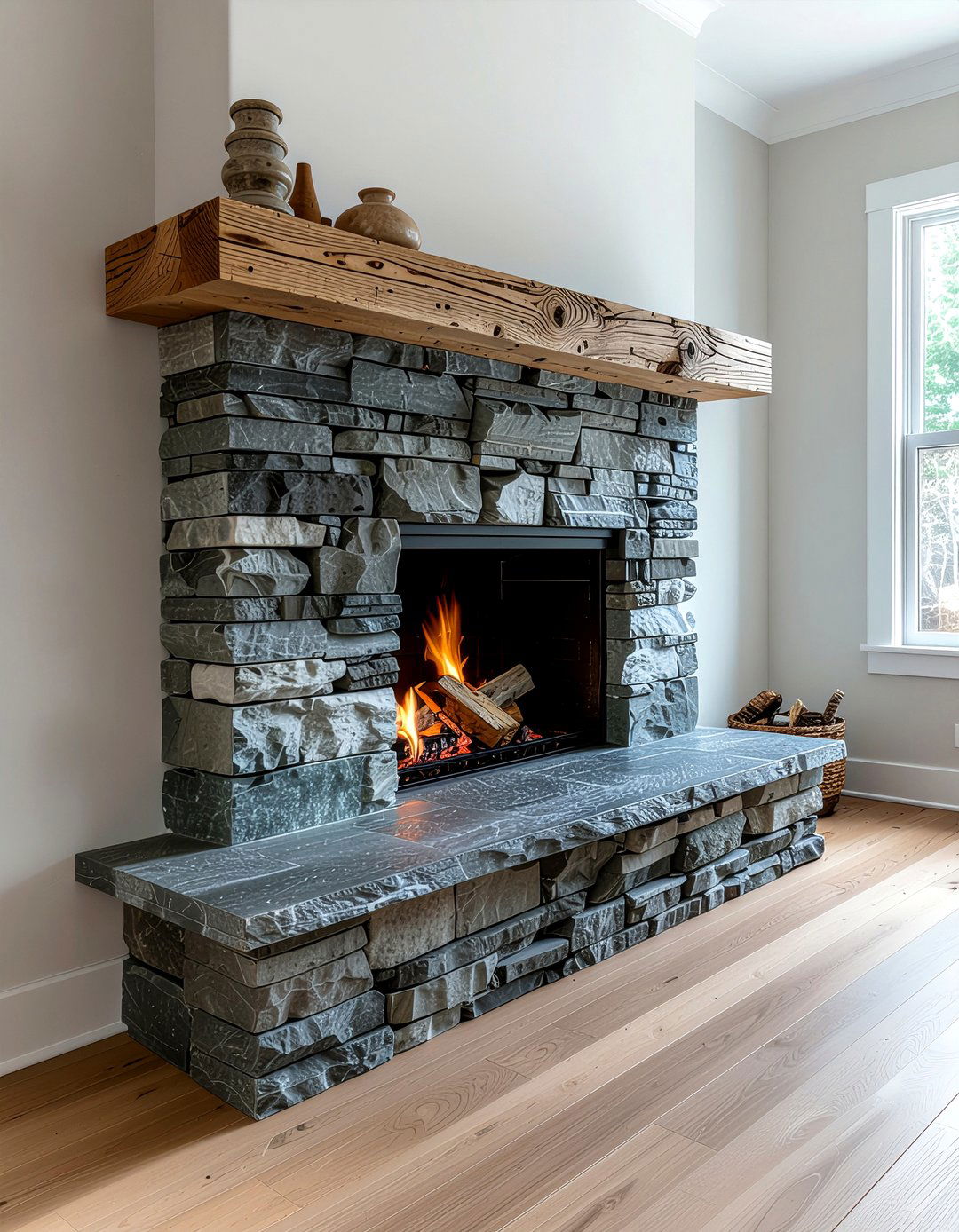 Soapstone Fireplace Hearth - 30 fireplace surround ideas