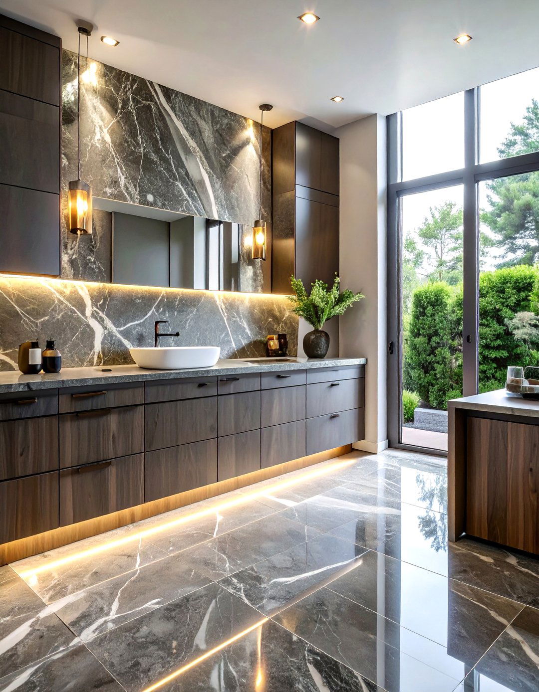 Soapstone backsplash - 30 soapstone bathroom ideas