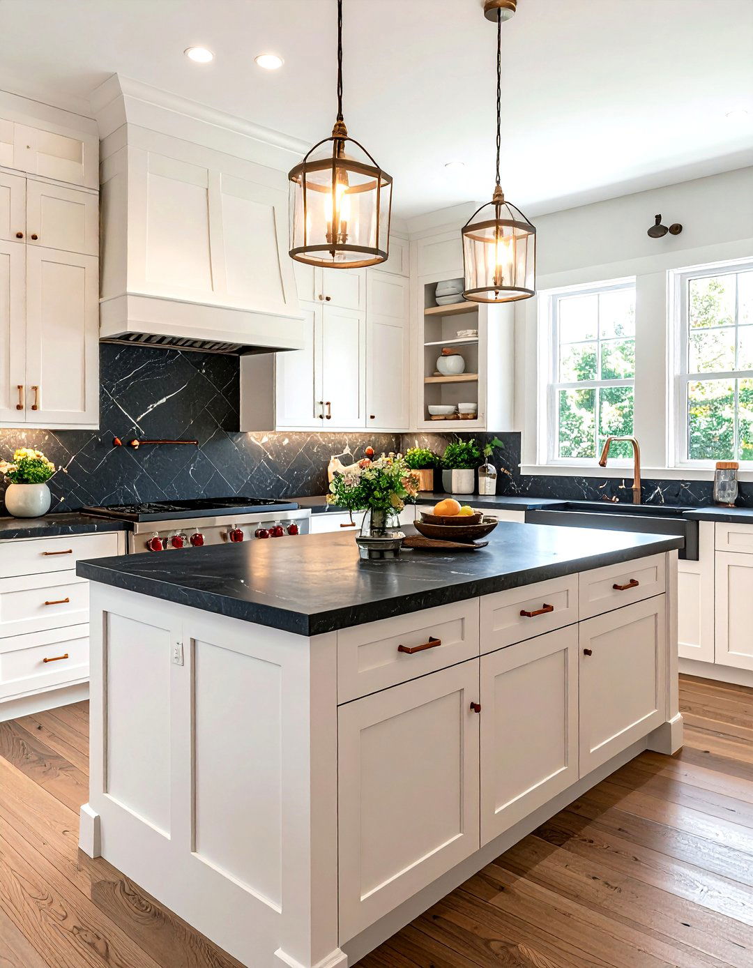 Soapstone backsplash - 30 full height kitchen backsplash ideas