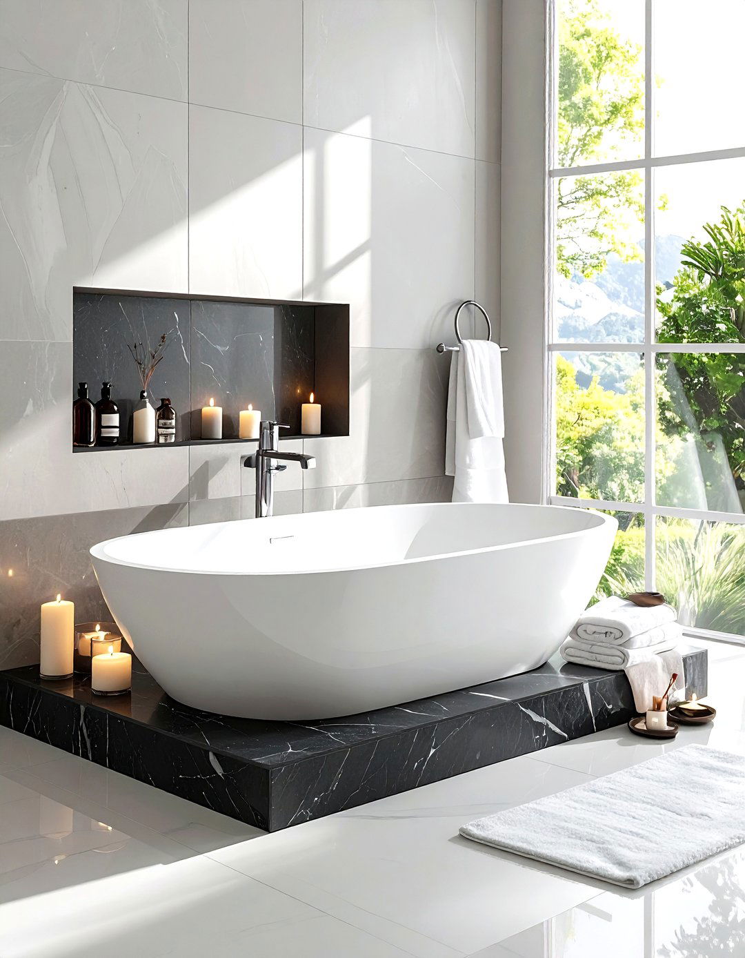 Soapstone bathtub surround - 30 soapstone bathroom ideas