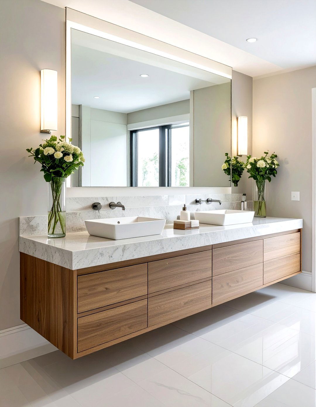 Soapstone double vanity - 30 soapstone bathroom ideas