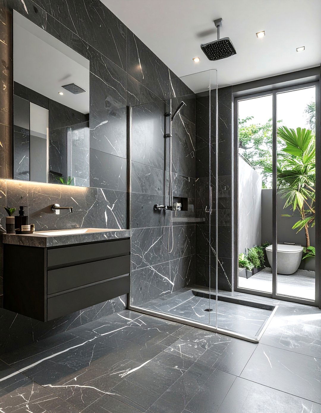Soapstone shower walls - 30 soapstone bathroom ideas