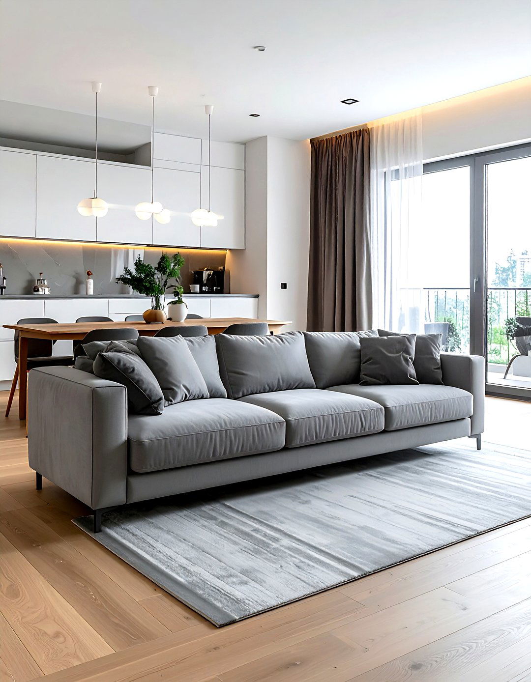 Sofa Back To Dining Room - 30 living room transition ideas