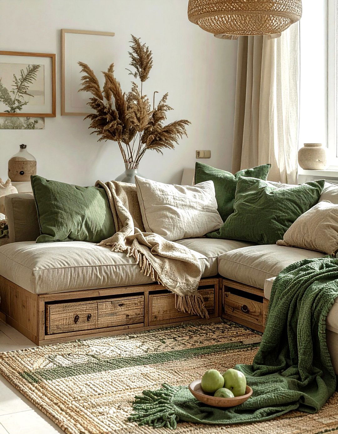 Sofa With Storage - 30 living room space saving ideas