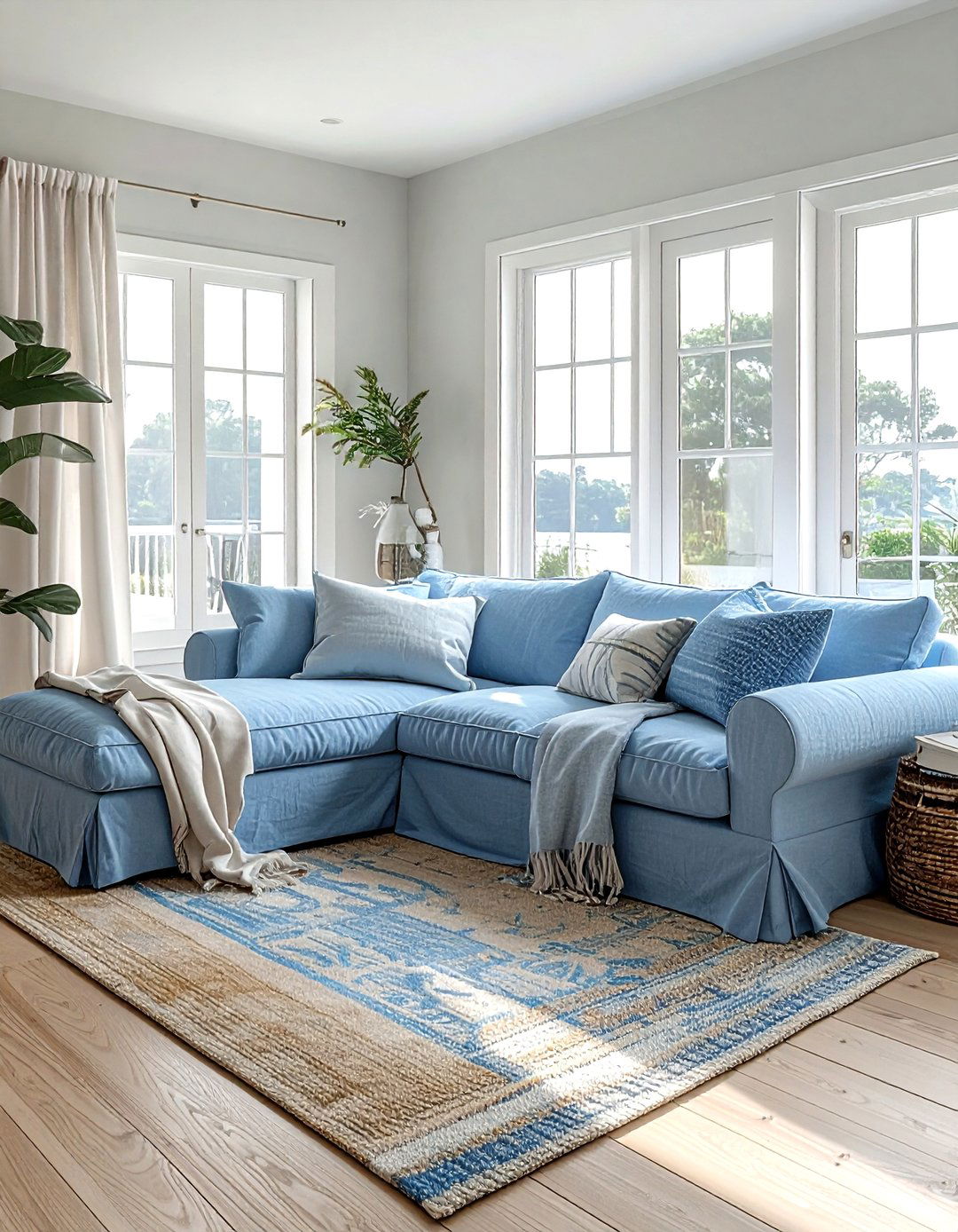 Sofa cover - 30 rental decor ideas