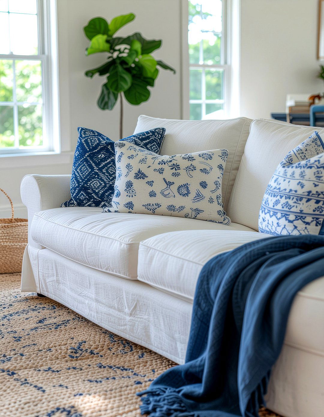 Sofa slipcovers - 30 living room on a budget ideas