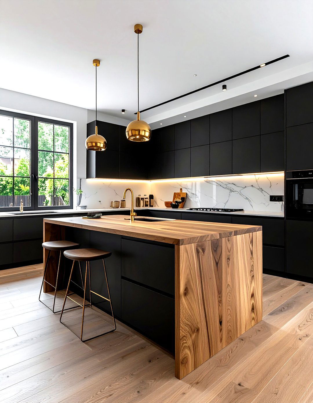 Soft Black Kitchen - 30 kitchen paint ideas