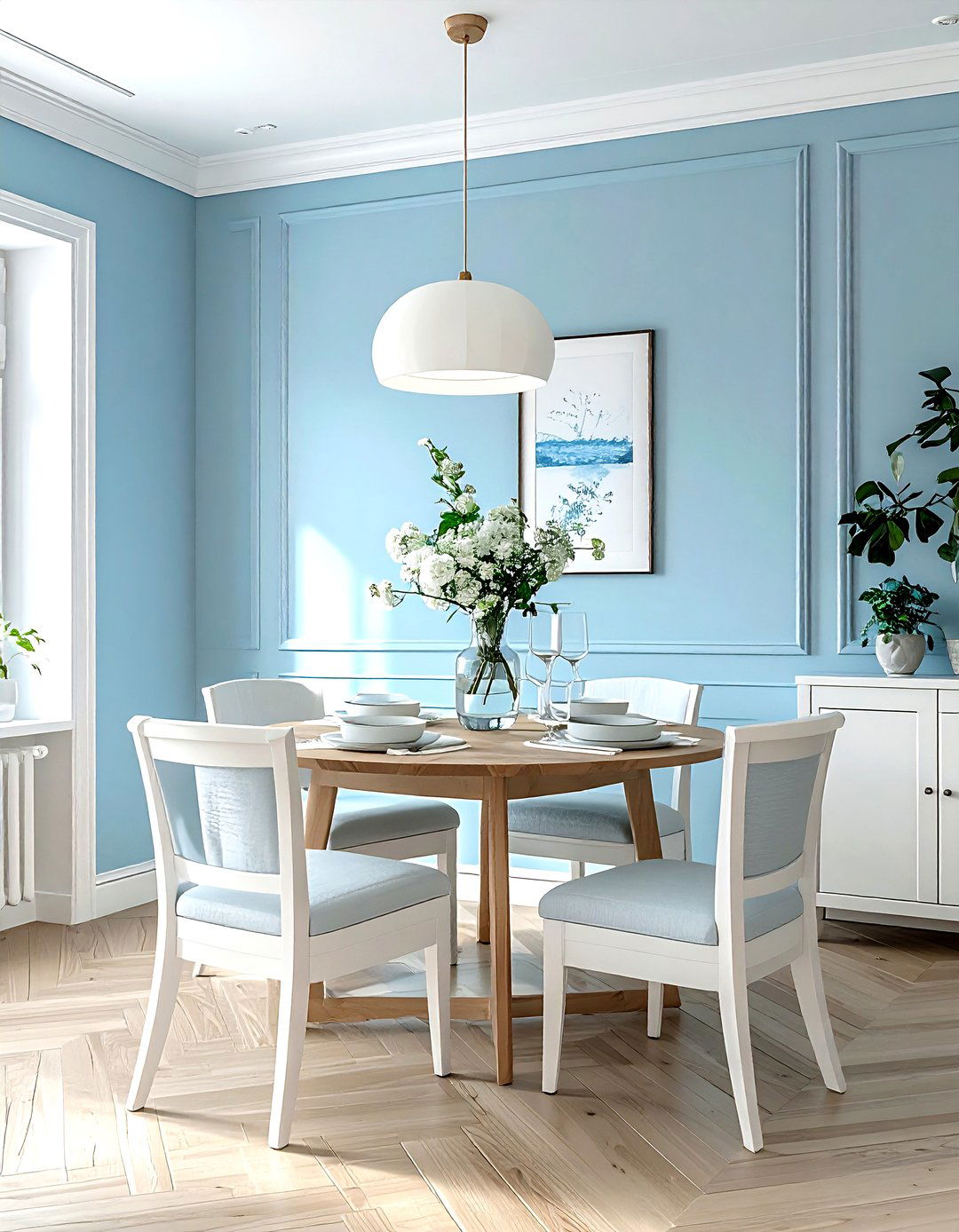 Soft Blue Dining Room - 30 dining room soft settings