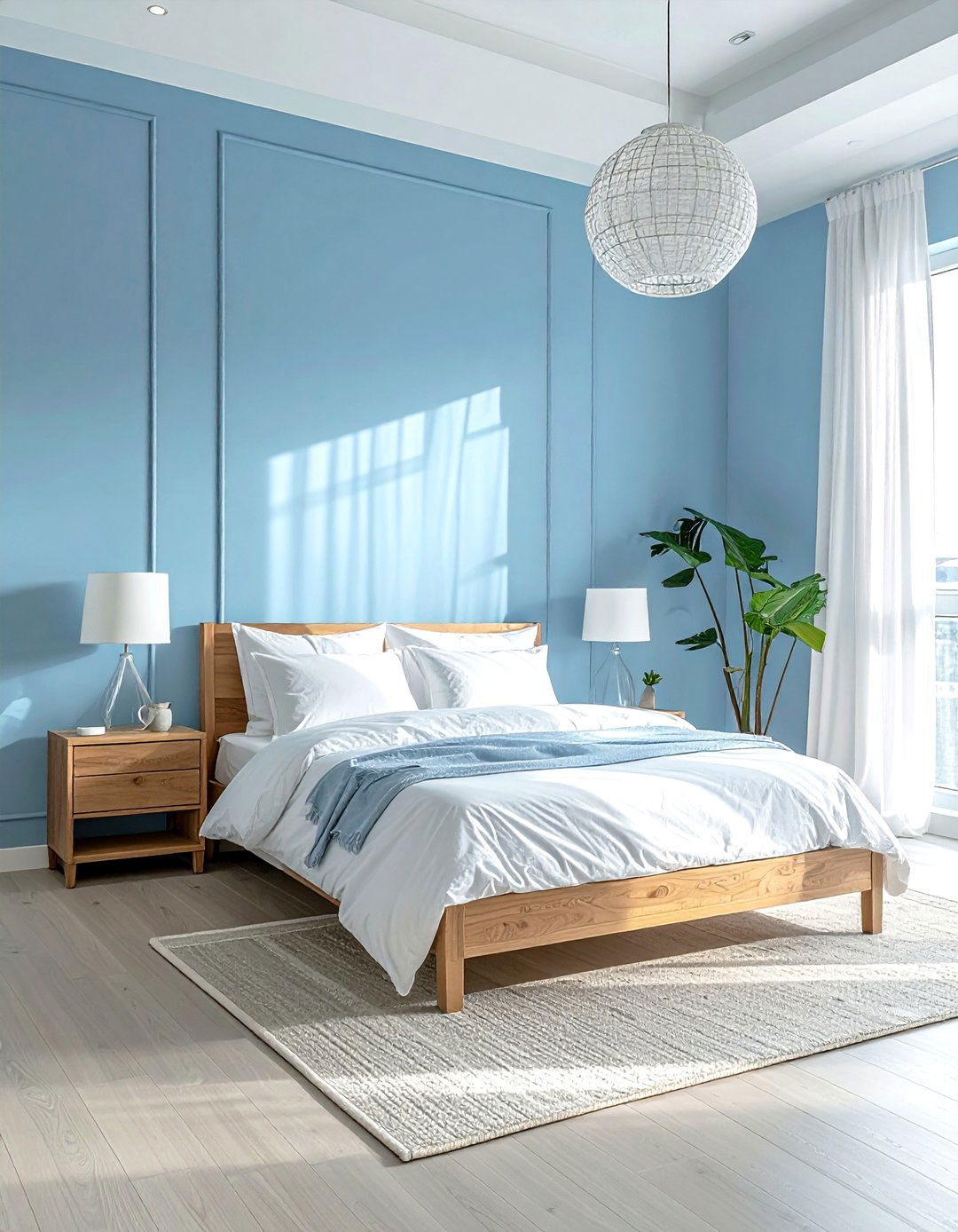 Soft Blue Wall - 30 airy decor ideas