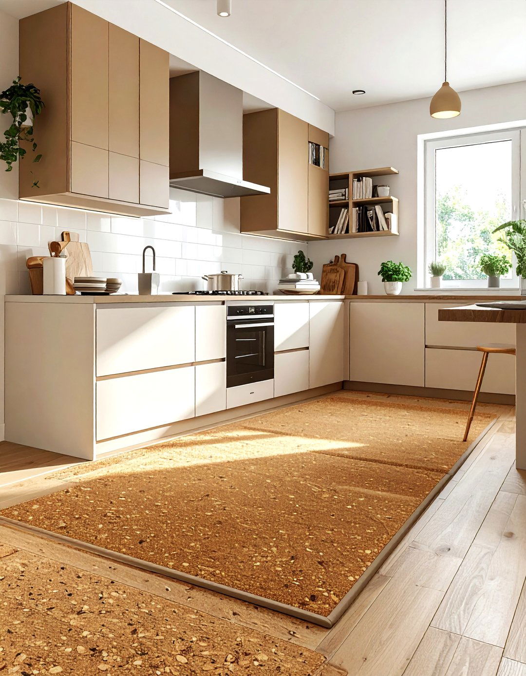 Soft Cork Kitchen Floor - 30 cork floor kitchen ideas