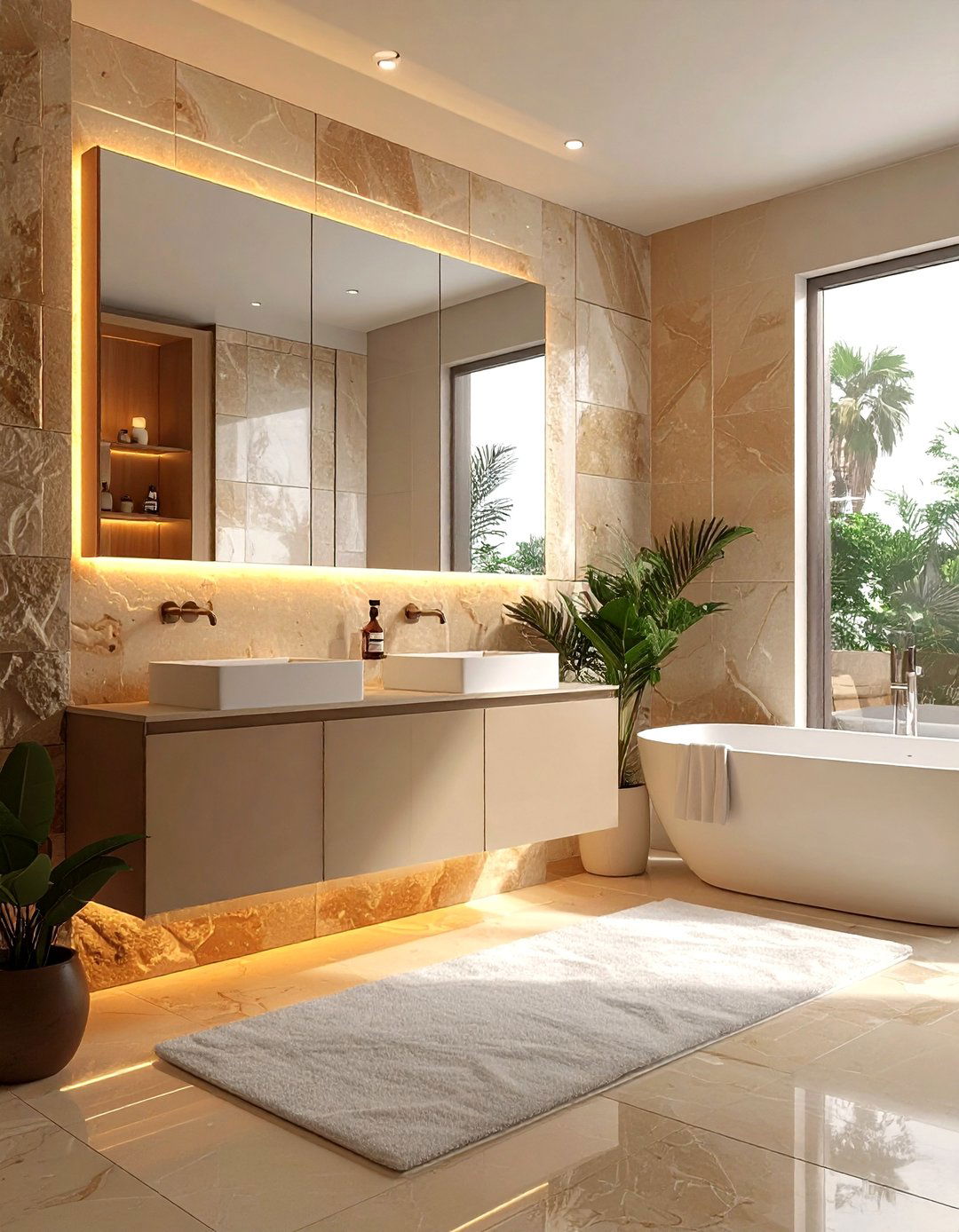 Soft Glow Bathroom - 30 bathroom warm settings