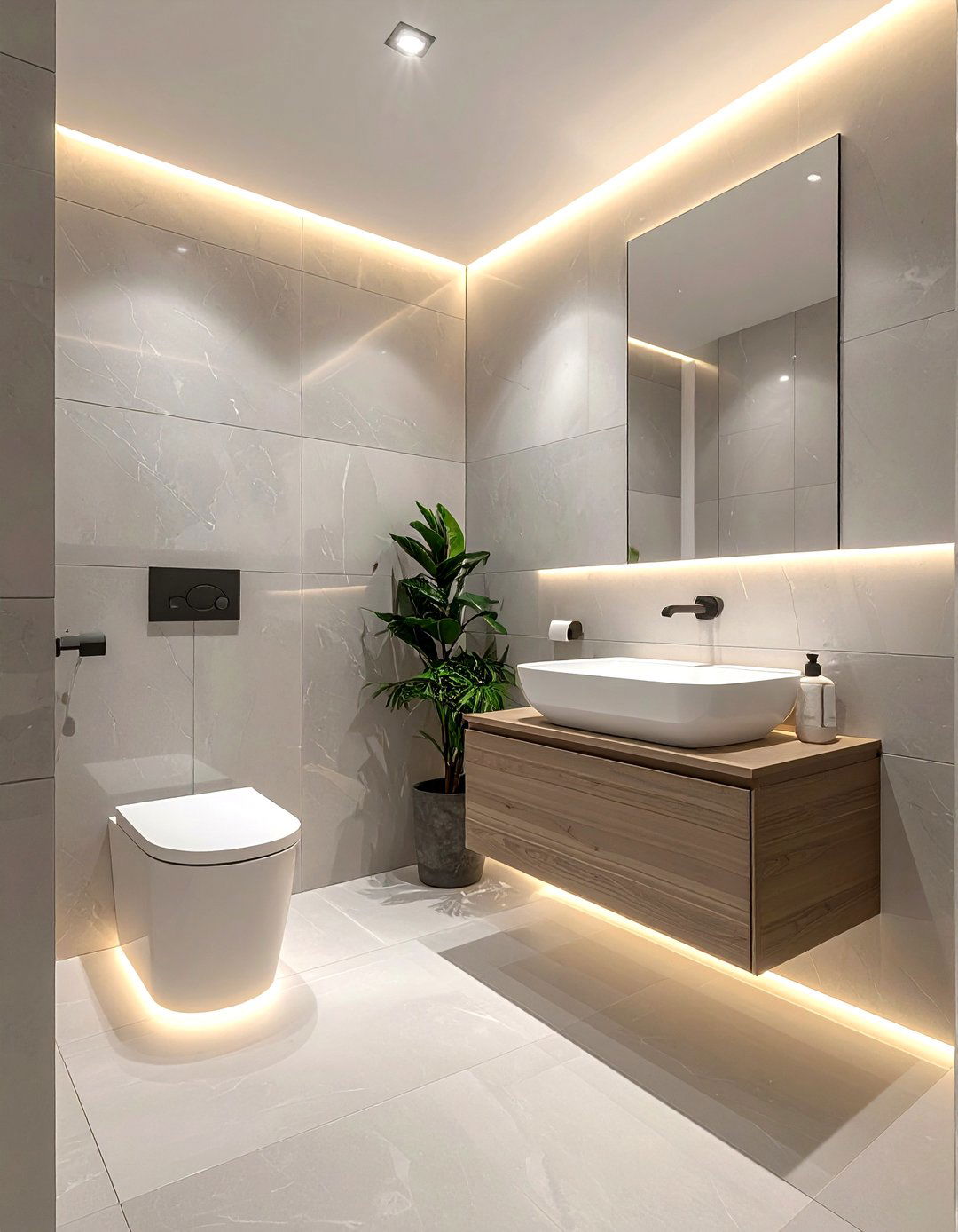Soft Glow Night Light - 30 bathroom ambient lighting ideas