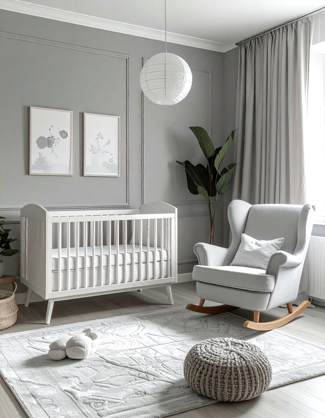 Soft Gray Nursery - 30 neutral color scheme ideas