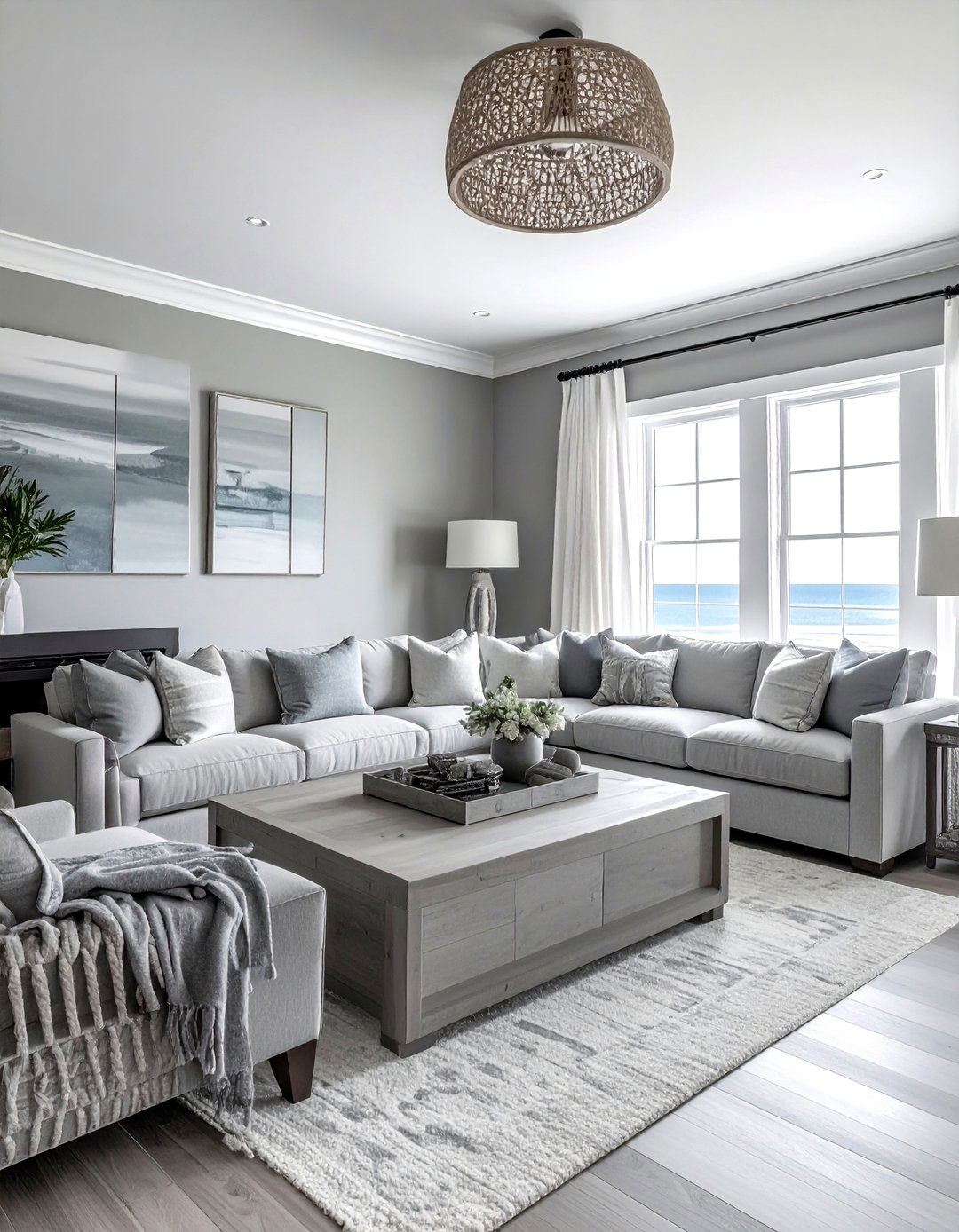 Soft Gray Tones Living Room - 30 coastal gray living room ideas