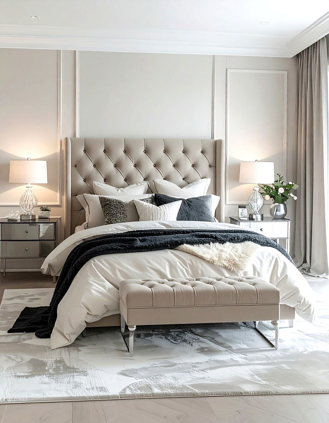 Soft Greige Bedroom - 30 bedroom paint color ideas