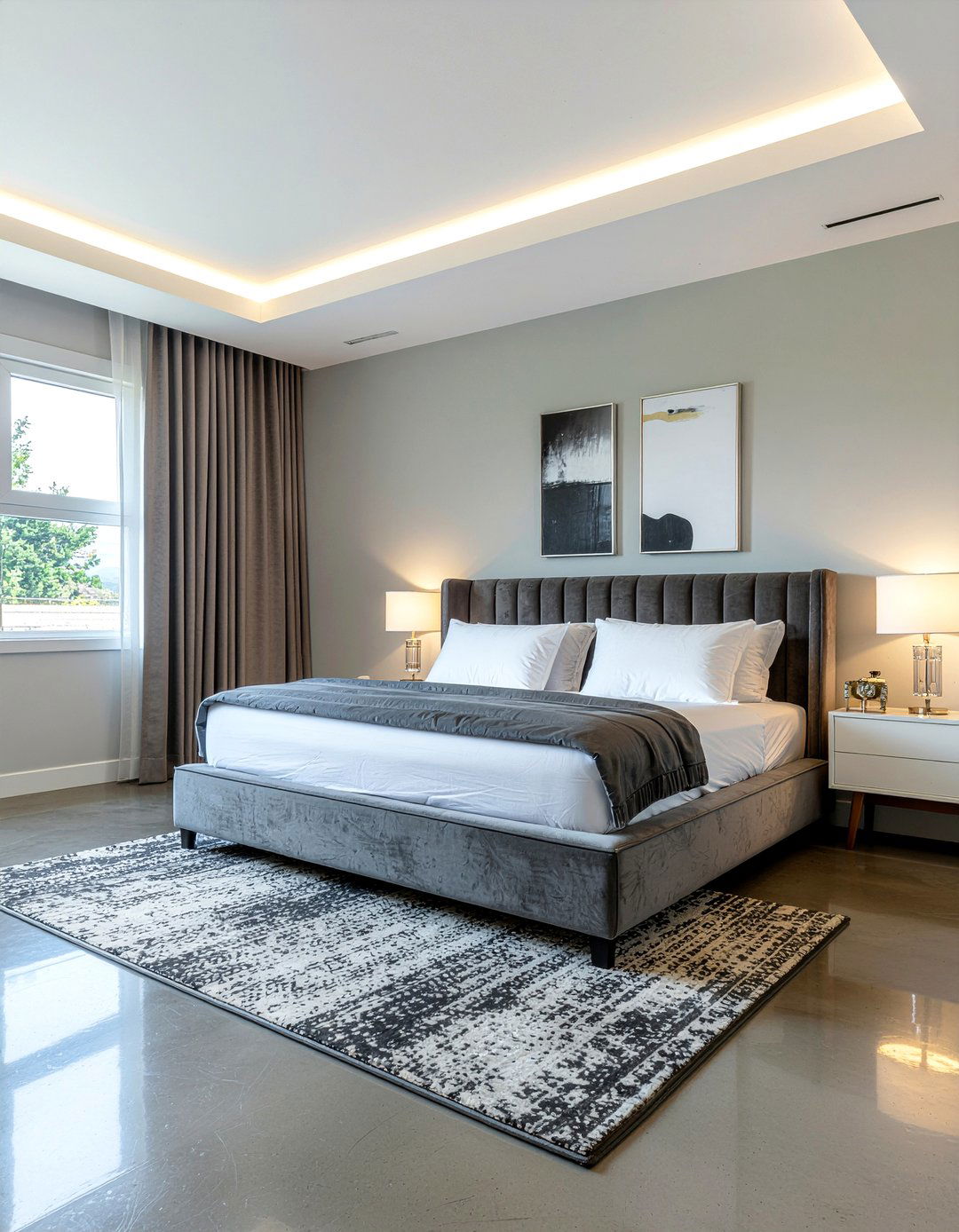 Soft Grey Bedroom - 30 peaceful bedroom ideas