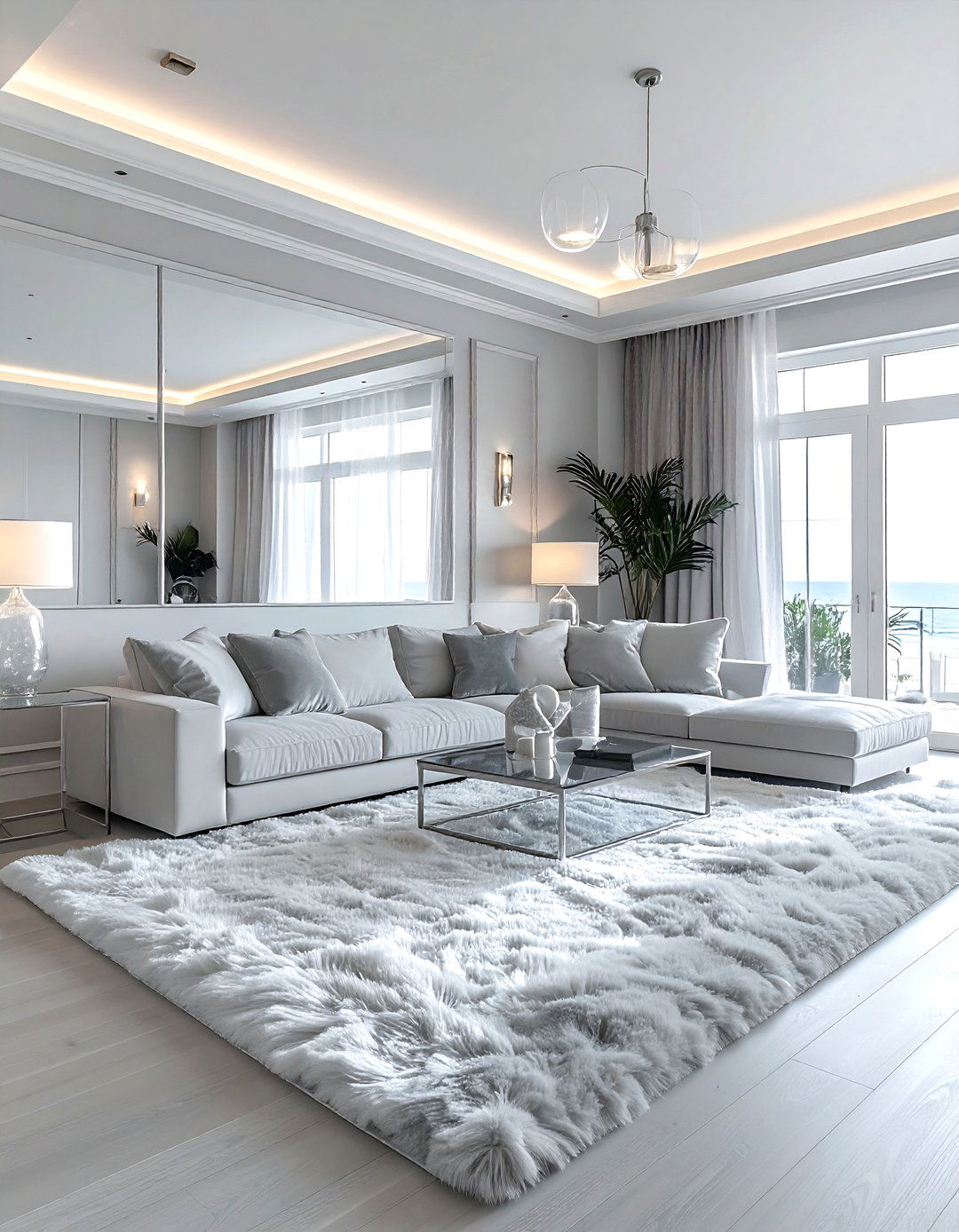 Soft Grey Coastal Living Room - 30 coastal grey living room ideas