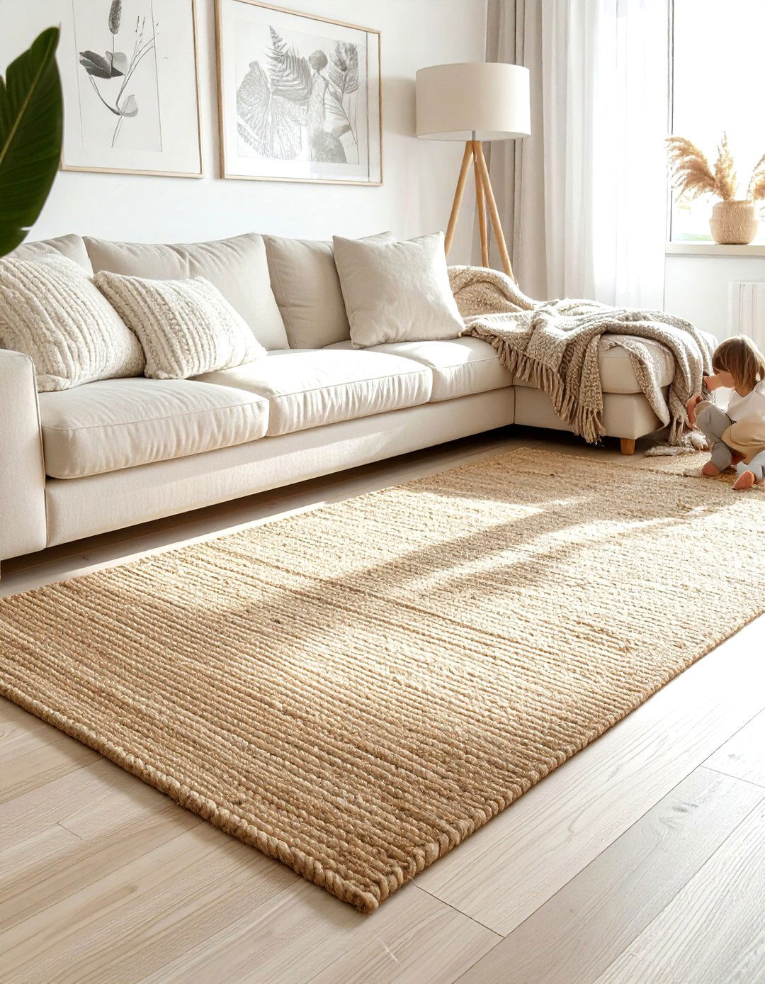 Soft Jute Rug - 30 living room jute rugs