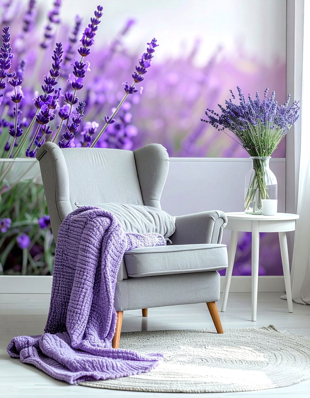 Soft Lavender Bloom - 30 subtle wallpaper ideas