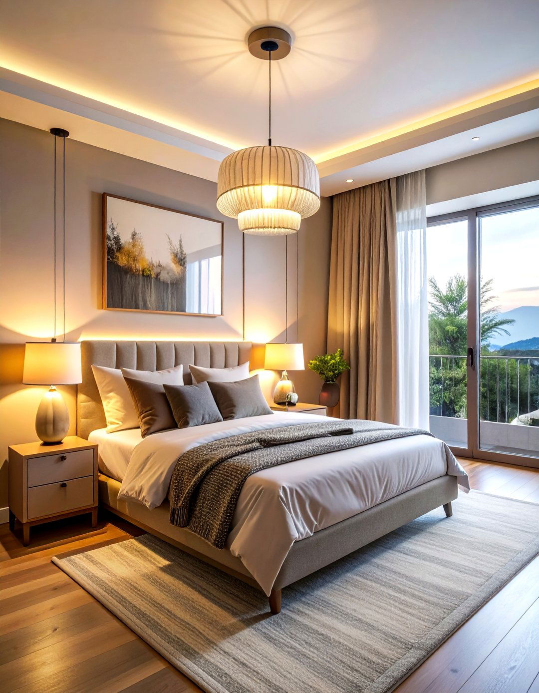 Soft Lighting Fixtures - 30 plush bedroom ideas