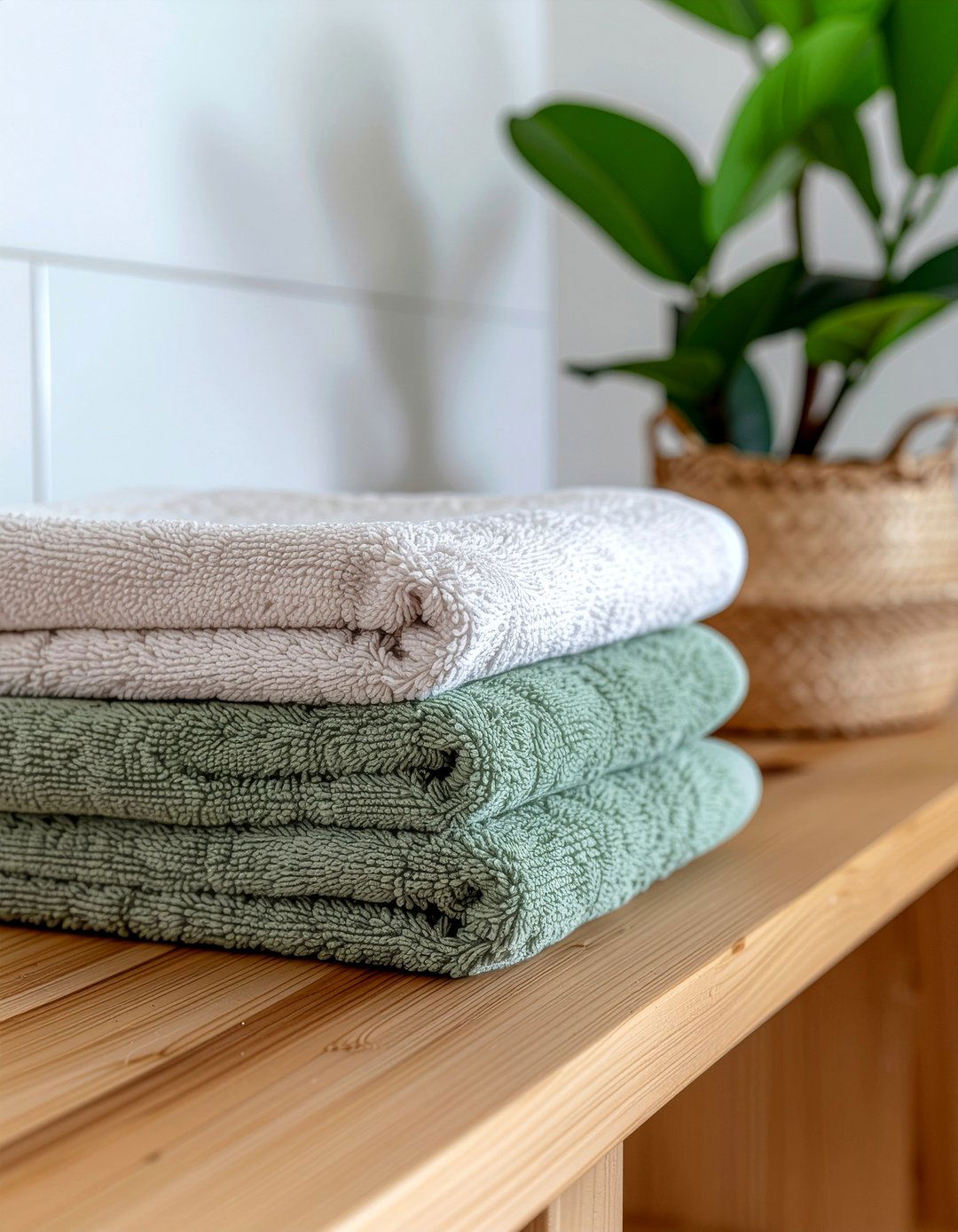 Soft Linen Towels - 30 relaxing bathroom ideas