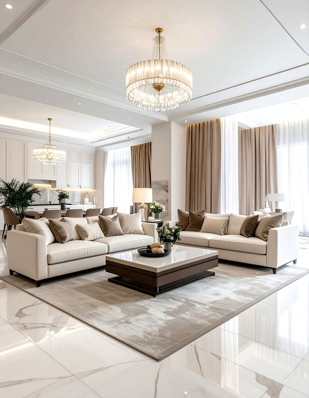 Soft Neutral Living Room - 30 serene living room ideas