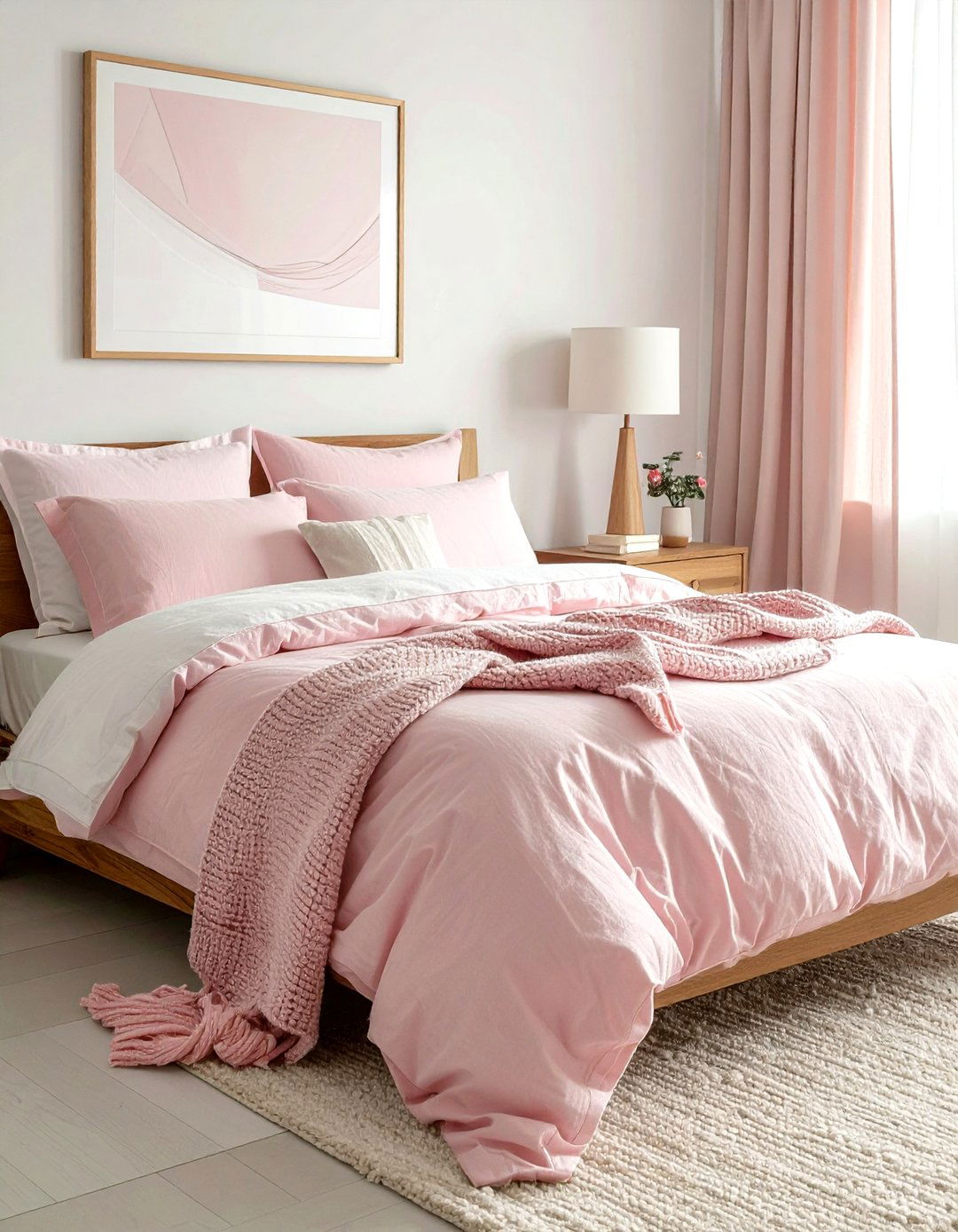 Soft Pink Bedding - 30 pink decor ideas