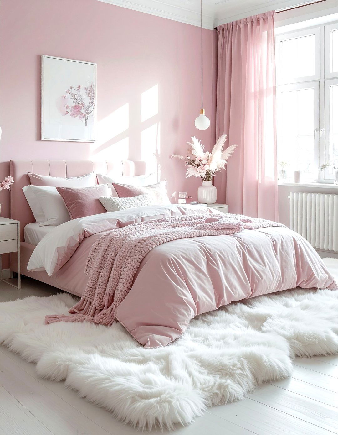 Soft Pink and White Bedroom - 30 pink and white bedroom ideas