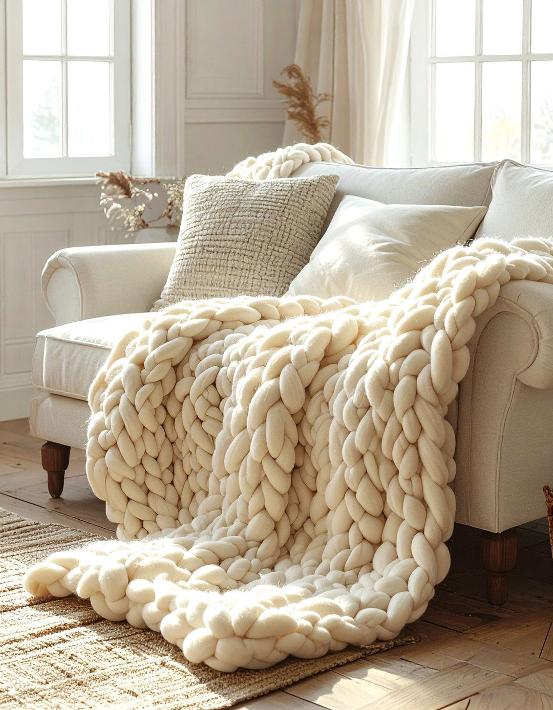 Soft Texture Throw Blanket - 30 mindful decor ideas