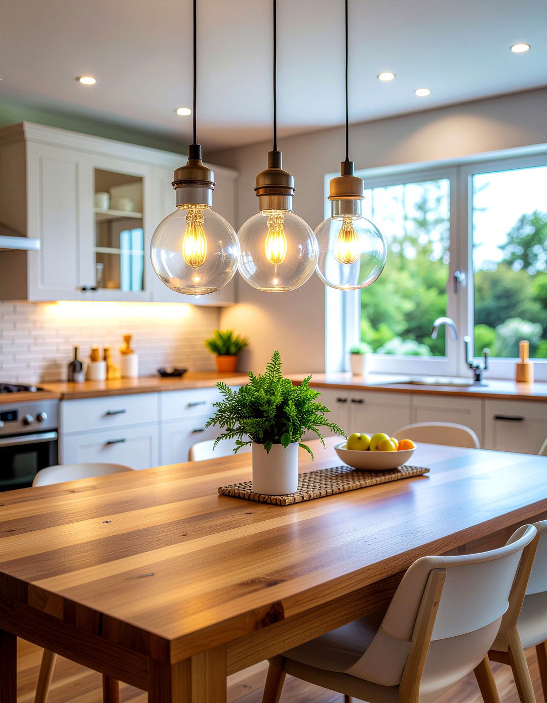 Soft White LED Bulbs - 30 ambient lighting kitchen ideas