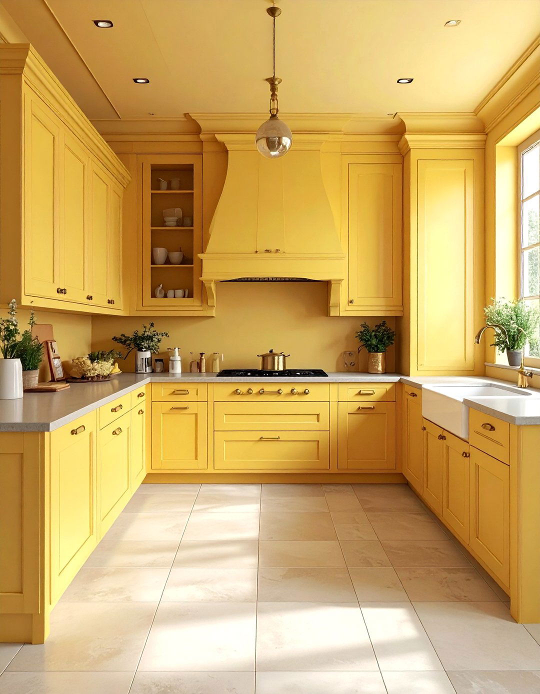 Soft Yellow Kitchen - 30 yellow kitchen ideas