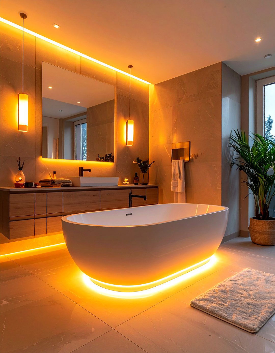 Soft ambient lighting