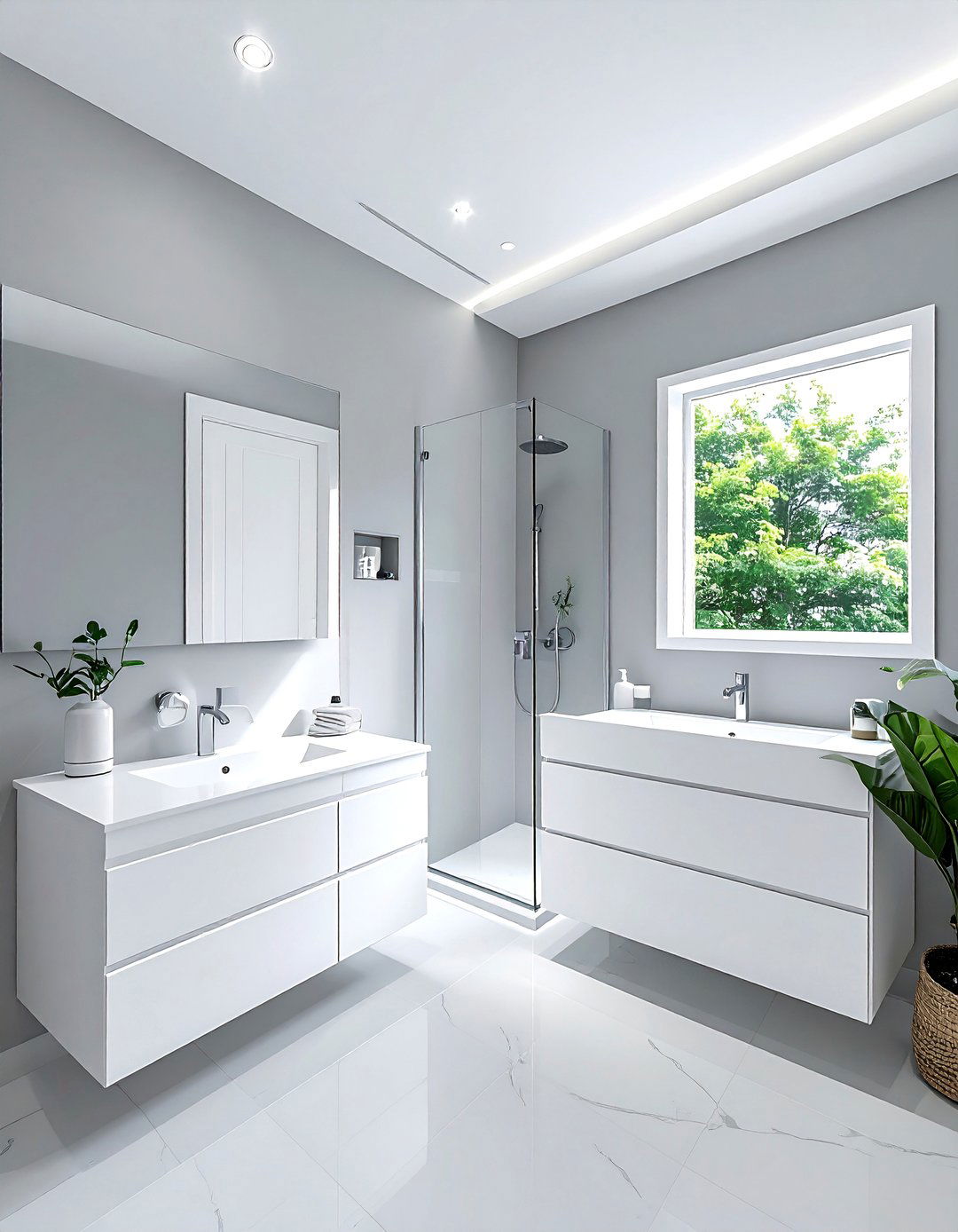 Soft gray bathroom paint - 30 bathroom paint color ideas